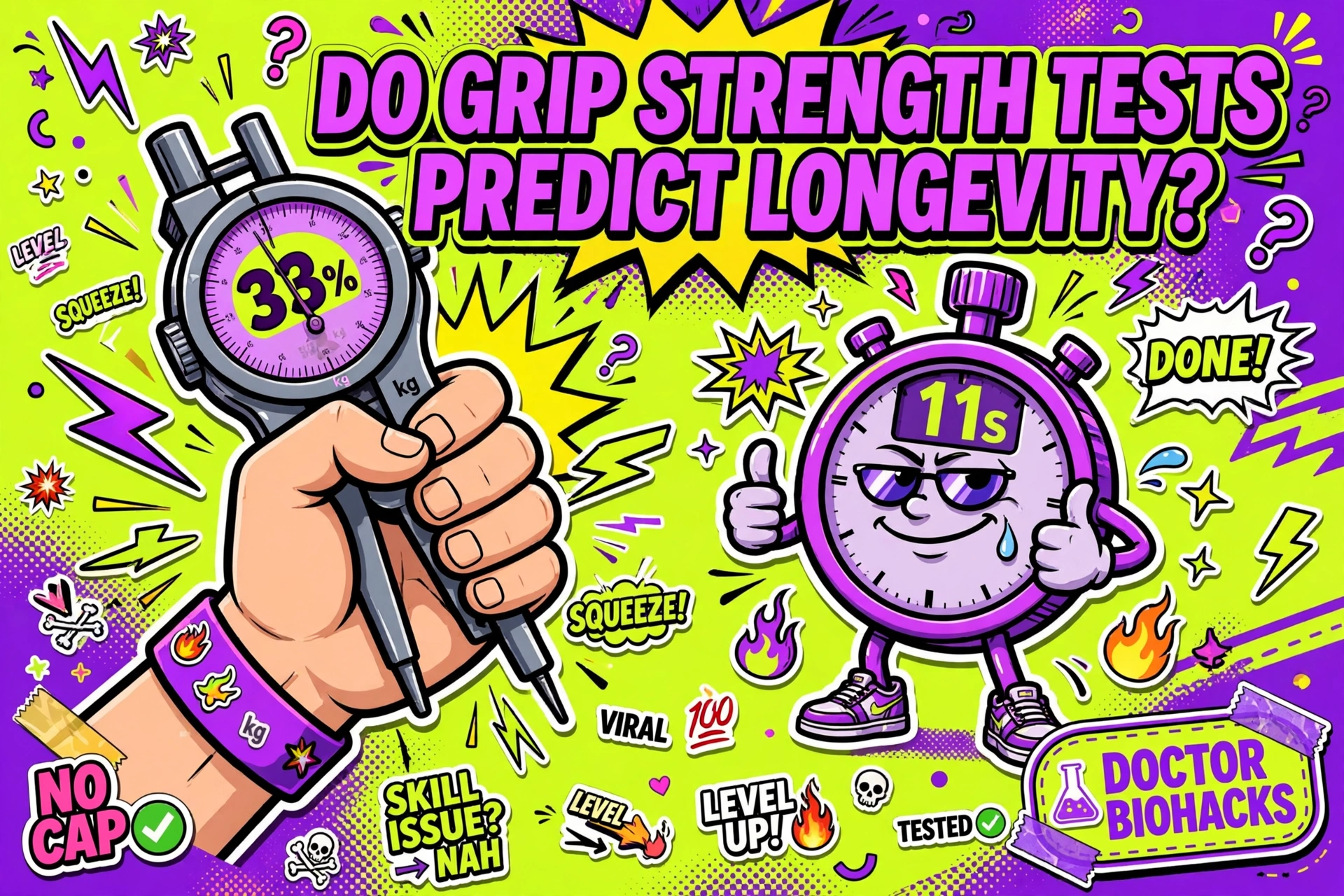 Does Grip Strength Predict Longevity? Two Strength Tests and How to Hit the Top Quartile
